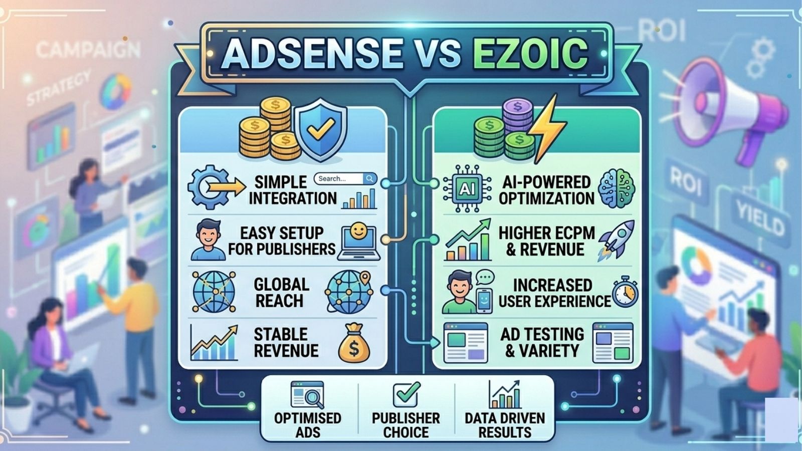 AdSense vs Ezoic 2026: Full Comparison - Revenue, RPM & Which One Wins